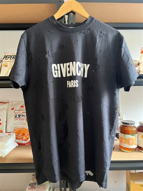 givenchy paris destroyed|GIVENCHY PARIS destroyed oversized t.